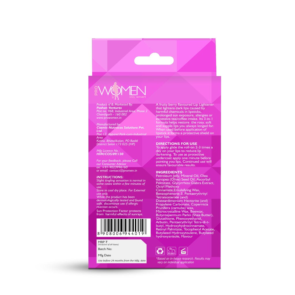 Lipstick Undercoat Prowomen Lip Lightner 10 gms