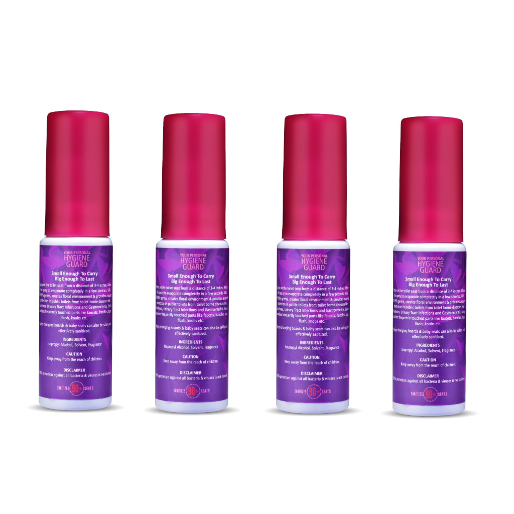 UTI Protection Prowomen Toilet Seat Sanitizer 30 ml Pack of 4